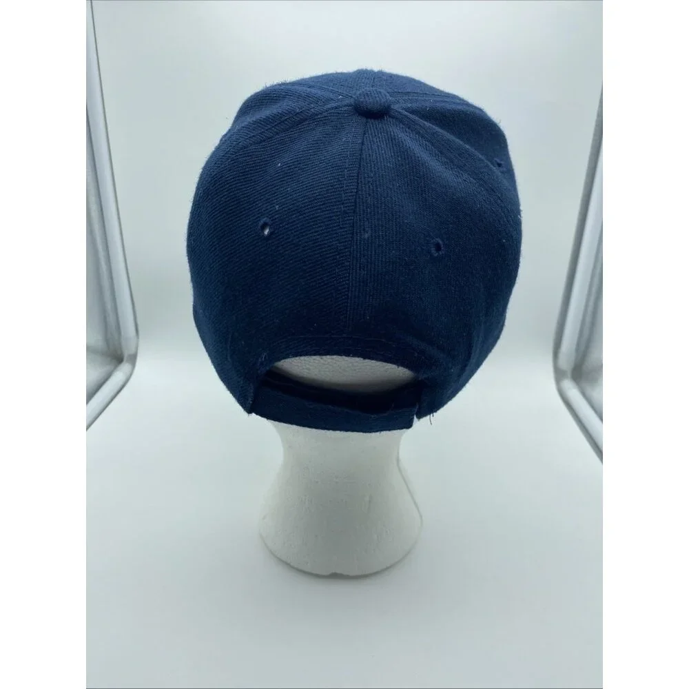 Youth Blue NY Baseball Cap Hat Hook & Loop Kids